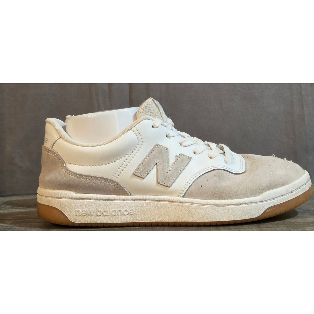 New Balance BB80 Court Sneakers Women's 10 Men's 8.5 White Gray